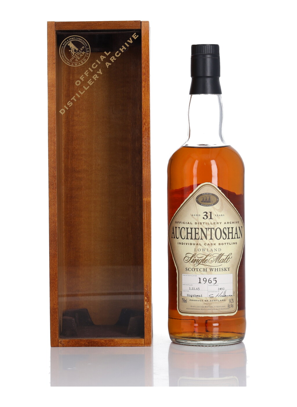 View full screen - View 1 of Lot 41. Auchentoshan 31 Year Old 54.2 abv 1965 (1 Bottle 75cl).
