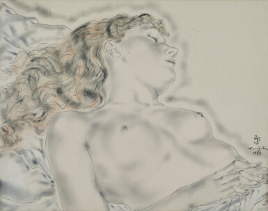 View full screen - View 1 of Lot 4. Léonard Tsuguharu Foujita 藤田嗣治 | Madeleine endormie 熟睡的瑪德琳.