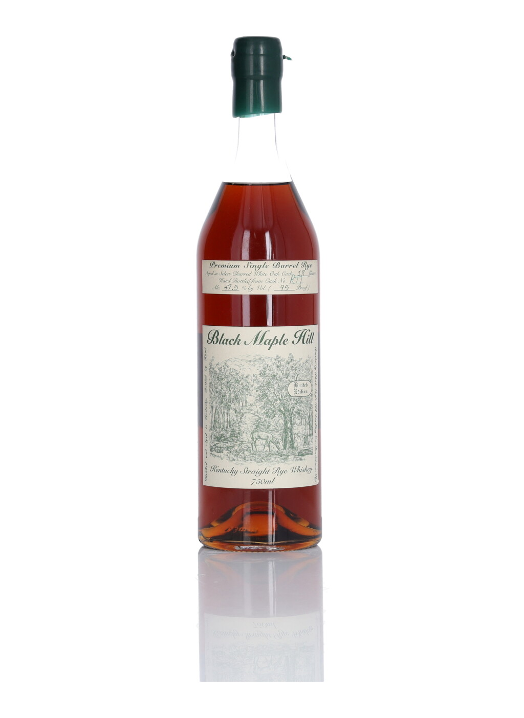 View full screen - View 1 of Lot 162. Black Maple Hill Single Barrel Rye 18 Year Old 95 Proof NV (1 Bottle 75cl).