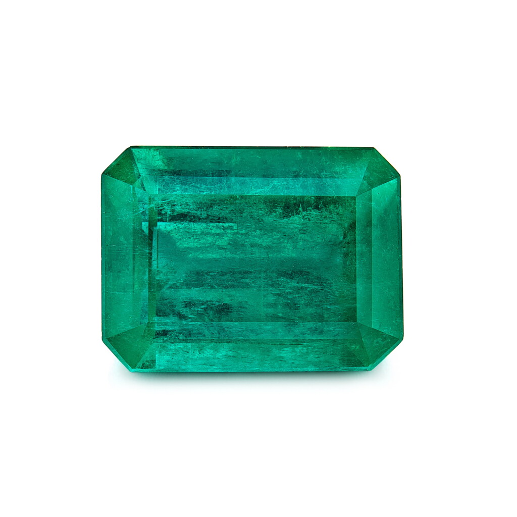 View full screen - View 1 of Lot 655. An Unmounted Emerald | 4.20克拉「哥倫比亞」祖母綠.