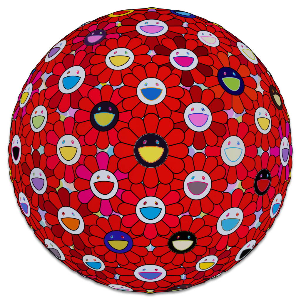 View full screen - View 1 of Lot 355. Flowerball: Bright Red.
