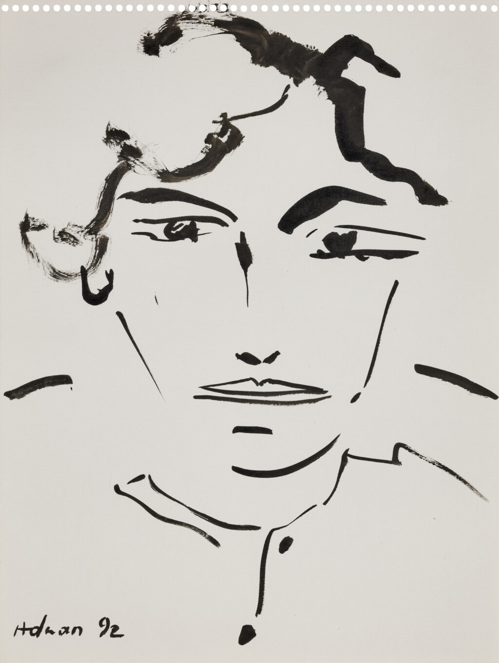 View full screen - View 1 of Lot 89. Portrait of Simone Fattal.