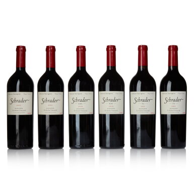 View full screen - View 1 of Lot 629. Schrader T6 2011, RBS 2009, and Cabernet Sauvignon 2007 by Beckstoffer (6 BT).