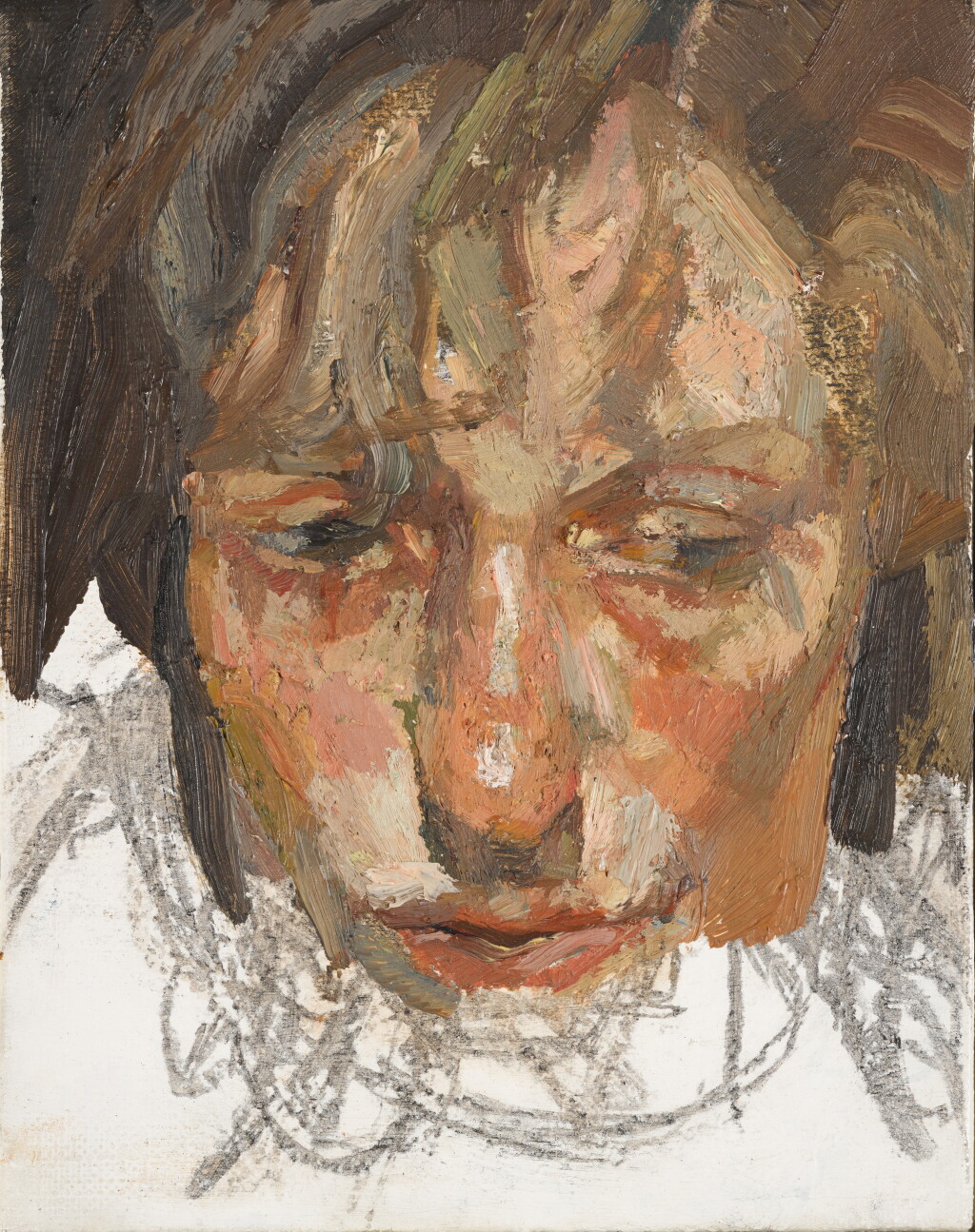View full screen - View 1 of Lot 15. Head of a Girl (Fragment).