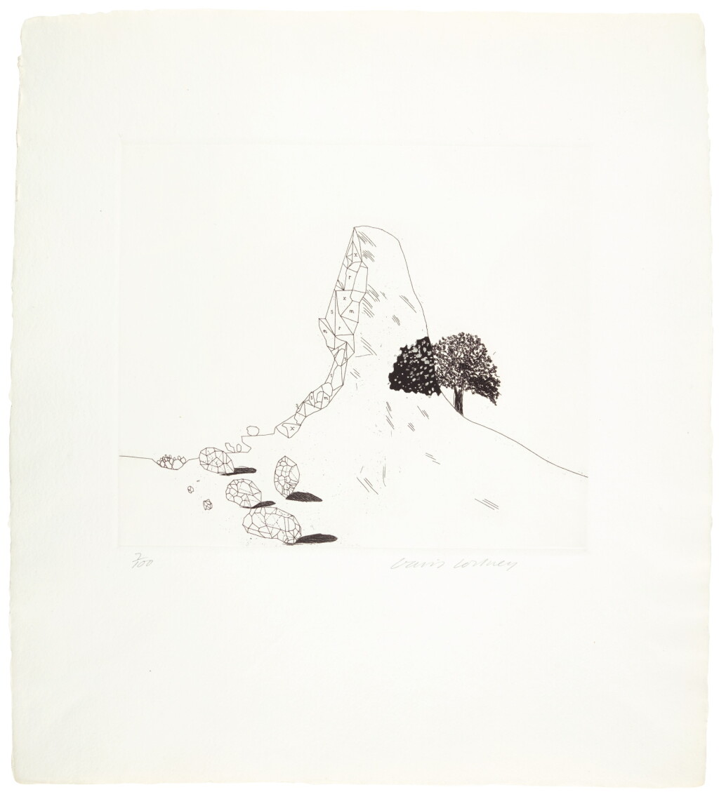 View full screen - View 1 of Lot 268. DAVID HOCKNEY, R.A. | THE GLASS MOUNTAIN SHATTERED (S. A. C. 101; MCA TOKYO 98).