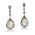 Pair of diamond earrings
