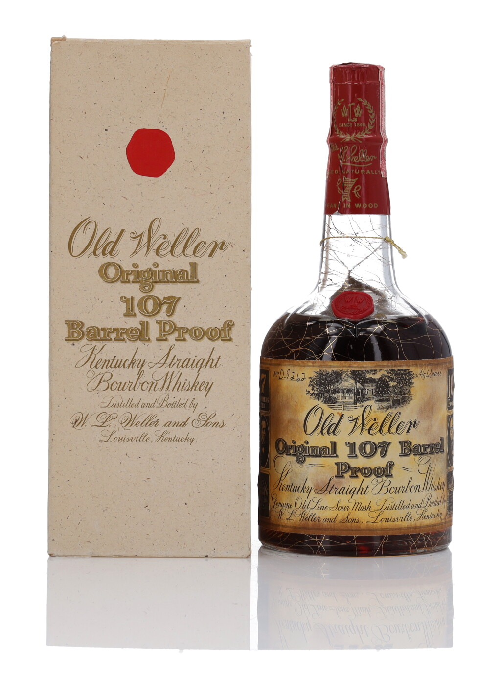 View full screen - View 1 of Lot 1282. Old Weller Original 107 7 Year Old 107 Proof NV (1 Bottle 4/5 Quart).