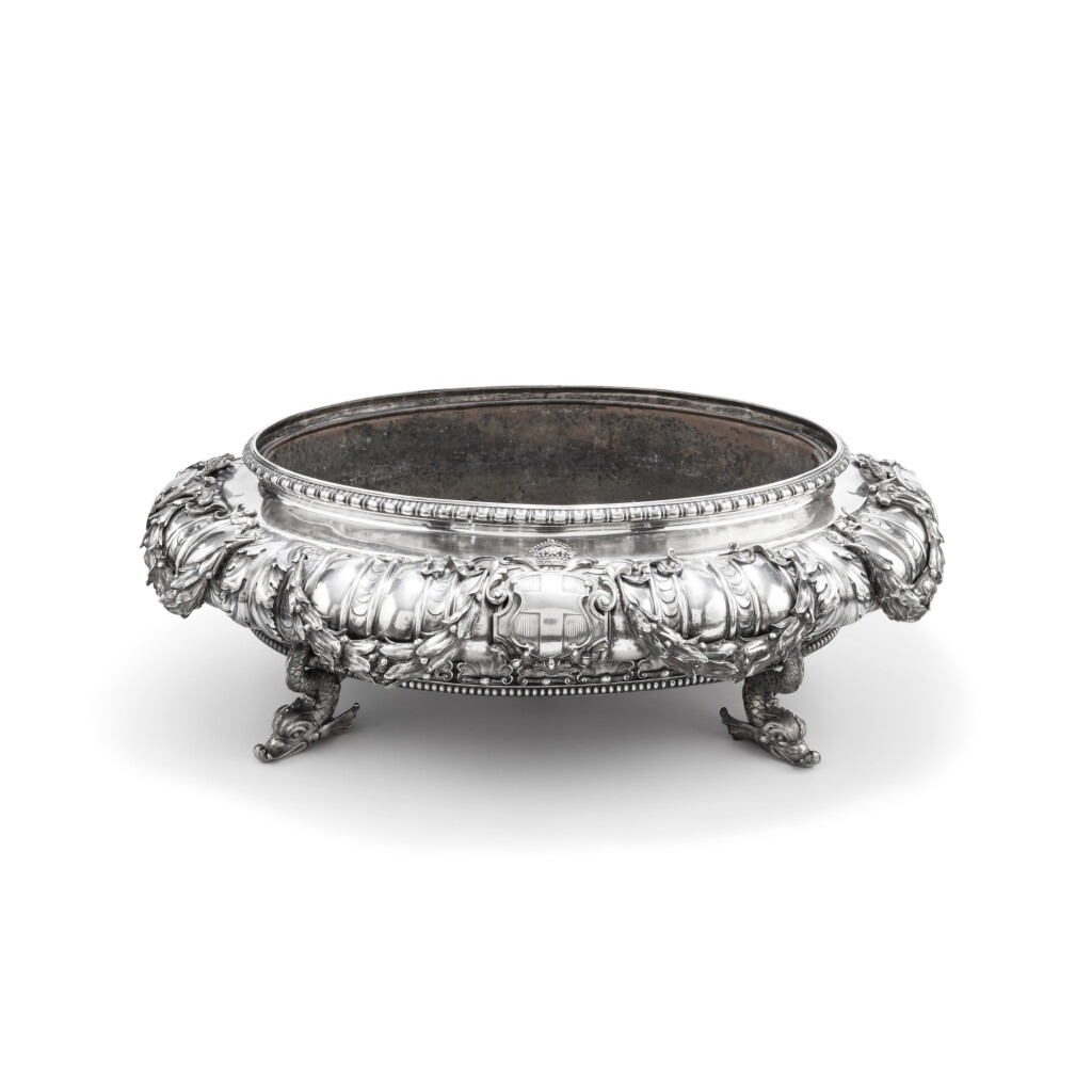 View full screen - View 1 of Lot 7. A silver centerpiece, probably Italian, circa 1900.