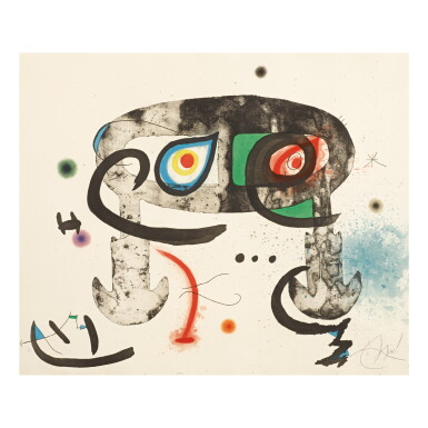 View full screen - View 1 of Lot 136. JOAN MIRÓ | LE HIBOU BLASPHÉMATEUR (D. 759).