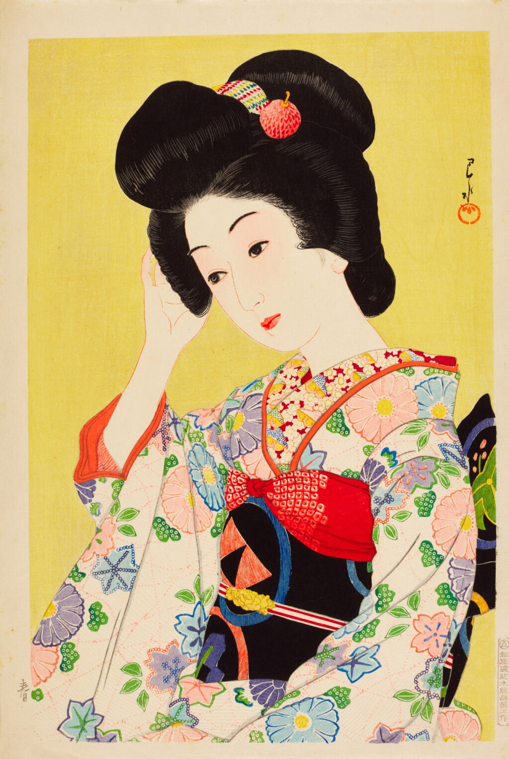 View full screen - View 1 of Lot 177. Kawase Hasui (1883-1957) | Departing Spring (Yuku haru) |Taisho period, early 20th century.