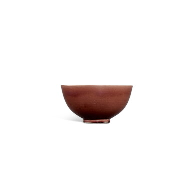 View full screen - View 1 of Lot 3398. An aubergine-glazed bowl, Mark and period of Tongzhi | 清同治 茄皮紫釉盌 《大清同治年製》款.