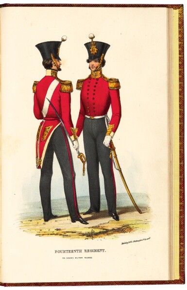 View full screen - View 1 of Lot 380. Regimental works, 9 volumes in English, eighteenth and nineteenth centuries.