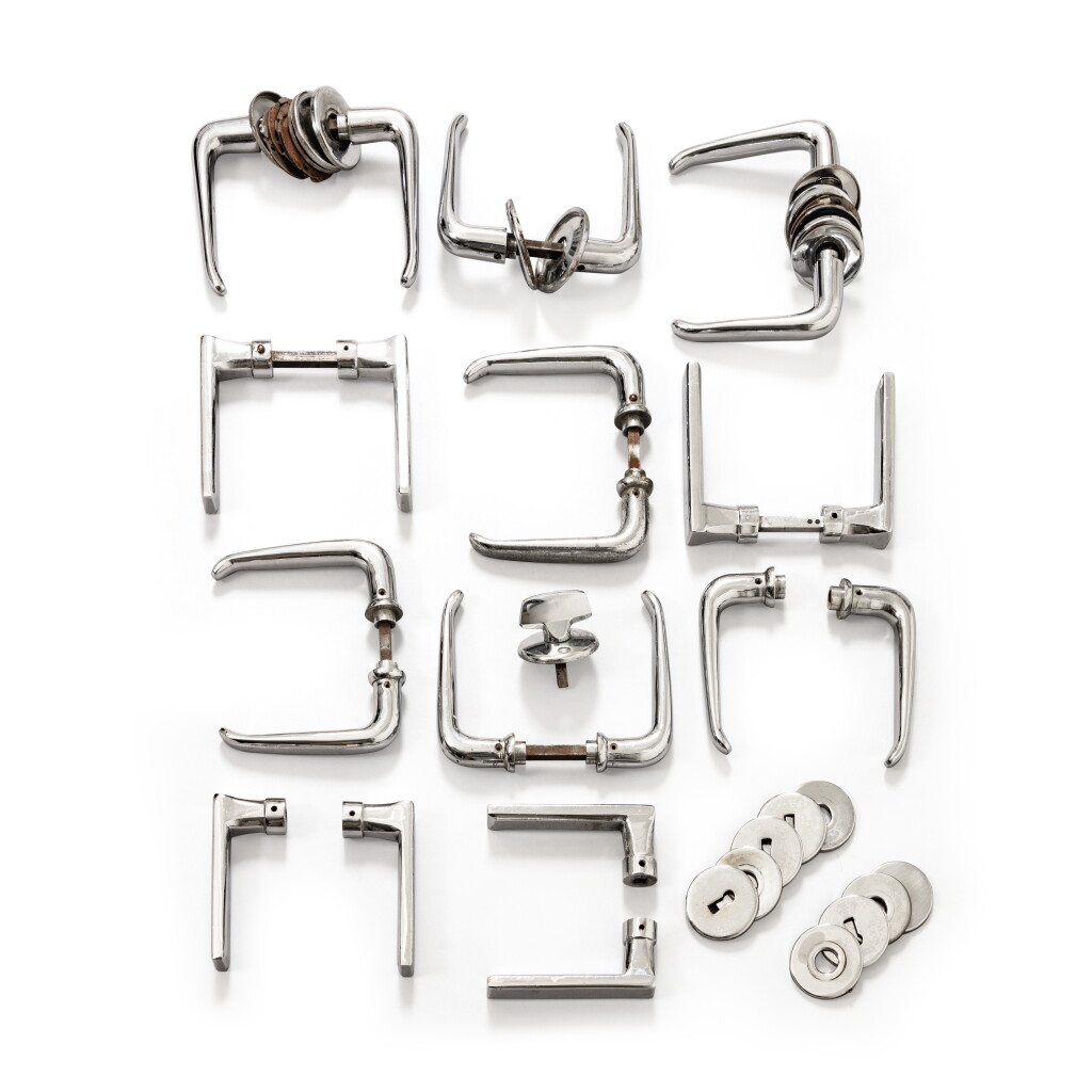 View full screen - View 1 of Lot 23. A set of eleven chrome door knobs, 20th century.