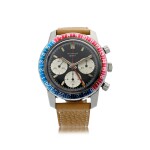 REFERENCE 2446C A STAINLESS STEEL DUAL TIME CHRONOGRAPH WRISTWATCH WITH REGISTERS, CIRCA 1970