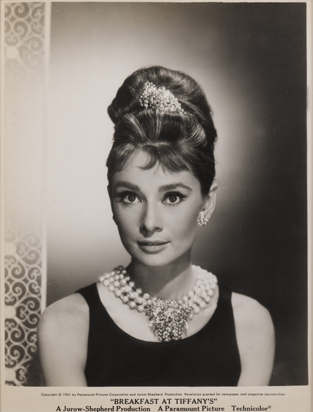 View full screen - View 1 of Lot 131. Breakfast at Tiffany's (1961), original photographic production still, US.