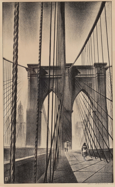 View full screen - View 1 of Lot 980. Brooklyn Bridge .