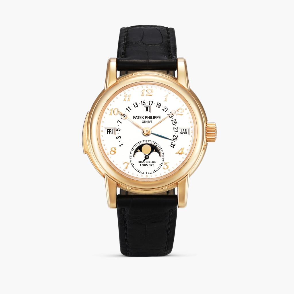 View full screen - View 1 of Lot 2399. Reference 5016 ‘Second Series’ | A pink gold minute repeating perpetual calendar tourbillon wristwatch with retrograde date, moon phases and leap year indication, Circa 2002.