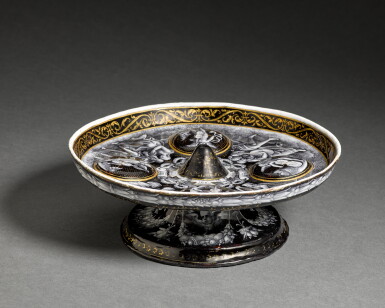View full screen - View 1 of Lot 27. Tazza with music-making putti and couples.