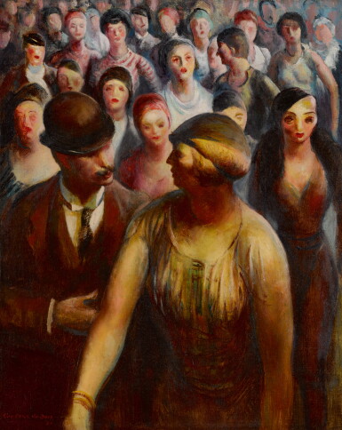 View full screen - View 1 of Lot 5. GUY PÈNE DU BOIS | CONVERSATION IN A CROWD.