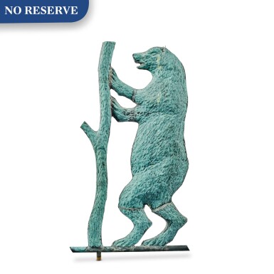 View full screen - View 1 of Lot 168. Very Fine and Rare Molded-Sheet Copper 'Performing Bear' Weathervane, J.L. Mott Iron Works, New York and Chicago, Circa 1886-92.