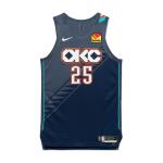 Ajay Mitchell Oklahoma City Thunder 2025-2026 Game Worn City Edition Jersey