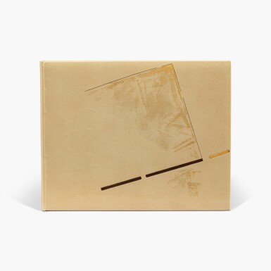 View full screen - View 1 of Lot 109. Vers un Millenium. 1985. Manuscrit à 8 exemplaires, sur vieux Japon. Reliure géométrique de Monique Mathieu. Illustré de temperas de Marq. Avec envoi de l'auteur à Henri Paricaud. .