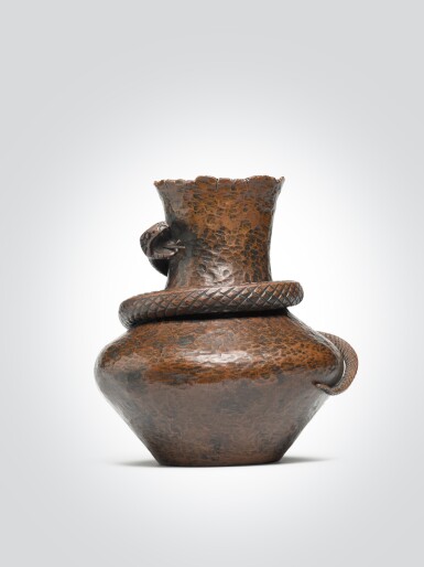 View full screen - View 1 of Lot 469. "Serpent" Vase.
