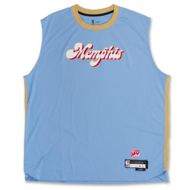 View full screen - View 1 of Lot 199. Santi Aldama Memphis Grizzlies 2024-2025 City Edition Warmup Set .