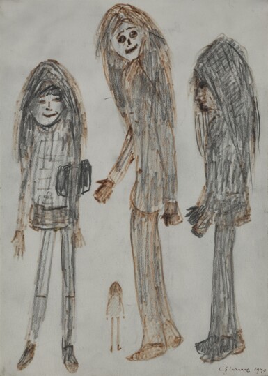 View full screen - View 1 of Lot 210. Boy and Two Girls.