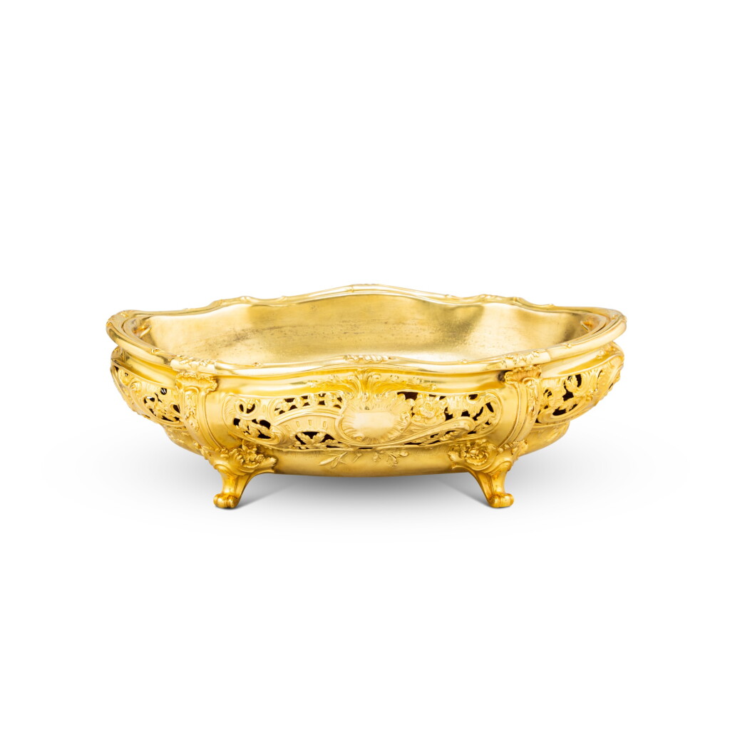 View full screen - View 1 of Lot 42. A silver-gilt jardinière, Maison Tetard, Paris, circa 1880 | Jardinière en vermeil par maison Tetard, Paris, vers 1880.