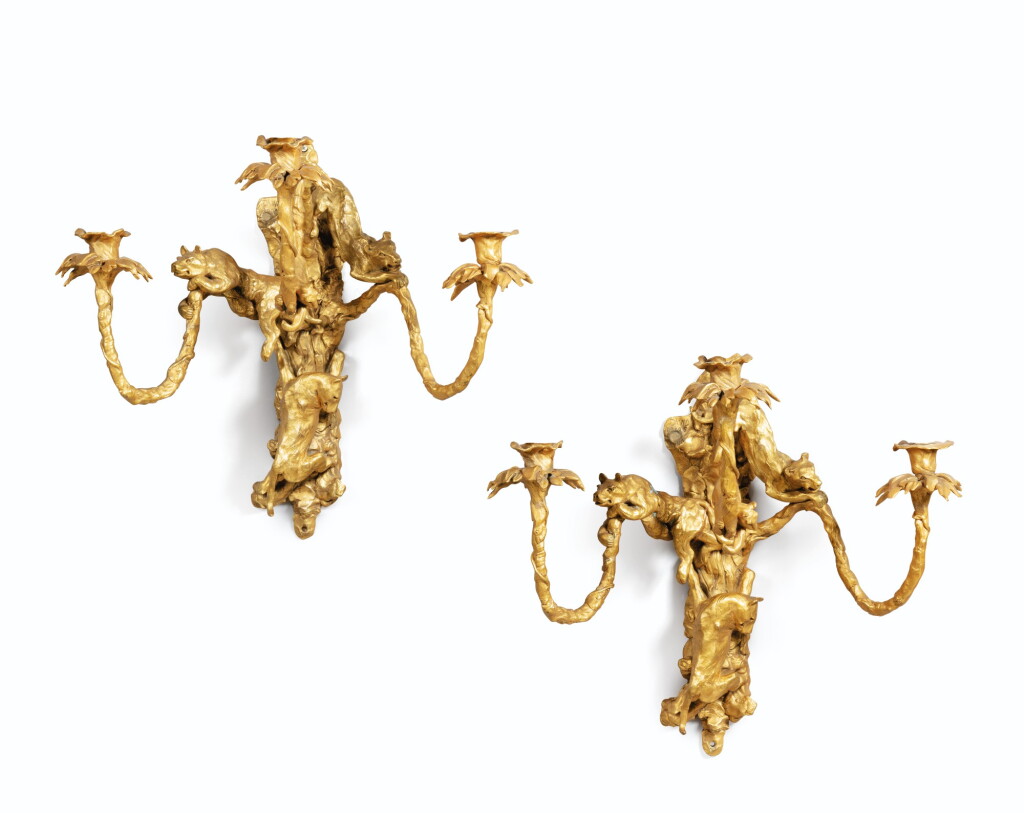 View full screen - View 1 of Lot 110. Pair of wall sconces, 2006 .