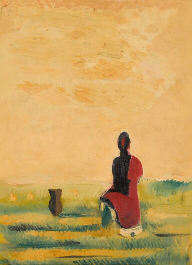 View full screen - View 1 of Lot 113. Seated Woman with a Jug.