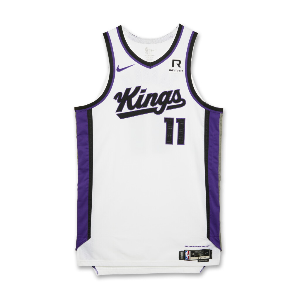 View full screen - View 1 of Lot 266. Domantas Sabonis Sacramento Kings 2024-2025 Game Worn Association Edition Jersey | Double-Double.