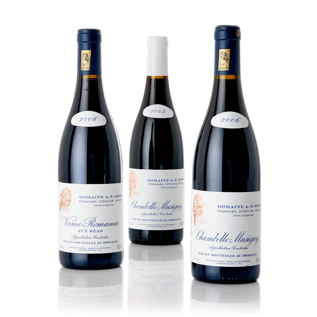 View full screen - View 1 of Lot 9130. Chambolle Musigny Domaine A. F. Gros Vertical (18 BT).