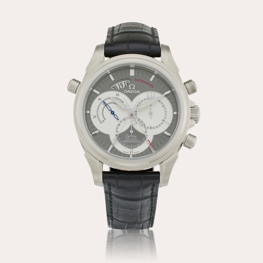 View full screen - View 1 of Lot 580. Reference 4848.40.31 De Ville Chronoscope | A stainless steel automatic split second chronograph wristwatch with date, Circa 2006.