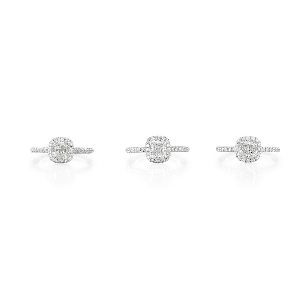 View full screen - View 1 of Lot 674. Three Diamond Rings | 鑽石戒指三枚.