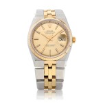 Rolex | Datejust, Reference 1630, A yellow gold and stainless steel bracelet watch with date, Circa 1975 | 勞力士 | Datejust 型號1630 黃金及精鋼鏈帶腕錶,備日期顯示,約1975年製