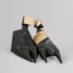 Pair of Sitting Figures VII