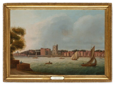 View full screen - View 1 of Lot 422. Lambeth Palace from Millbank with a Distant View of St. Paul's.