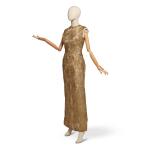 Maria Ellington Cole, Mrs. Nat King Cole, Gold Lace Evening Gown, 1960s