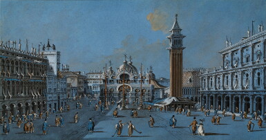 View full screen - View 1 of Lot 740. View of the Piazza San Marco, Venice.