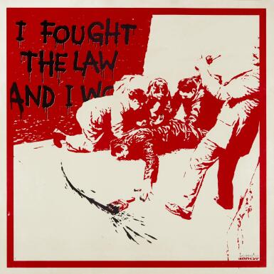 View full screen - View 1 of Lot 10. BANKSY | I FOUGHT THE LAW.
