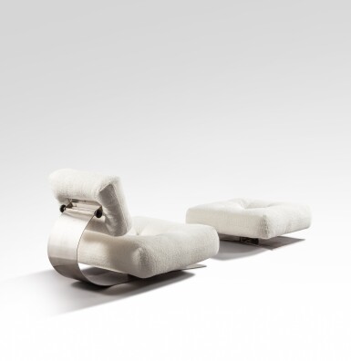 View full screen - View 1 of Lot 75. Brazilia ON1 armchair and ottoman.