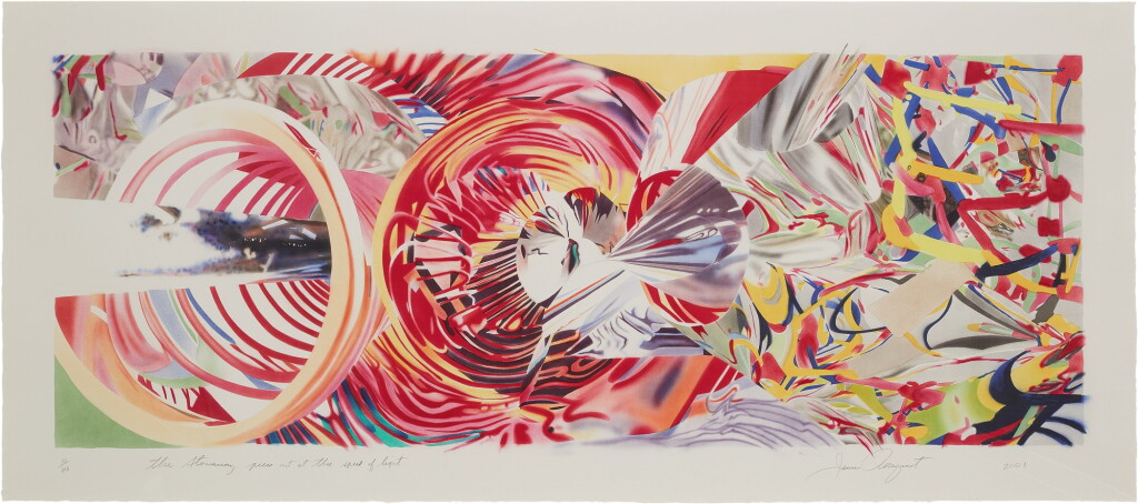 View full screen - View 1 of Lot 17. JAMES ROSENQUIST | THE STOWAWAY PEERS OUT AT THE SPEED OF LIGHT.