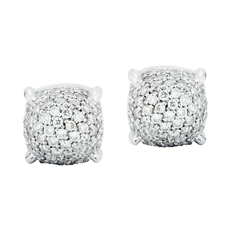 Pair of Diamond 'Sugar Stack' Earrings - Main Image