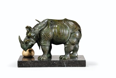 View full screen - View 1 of Lot 100. SALVADOR DALÍ | RHINOCÉROS HABILLÉ EN DENTELLE.