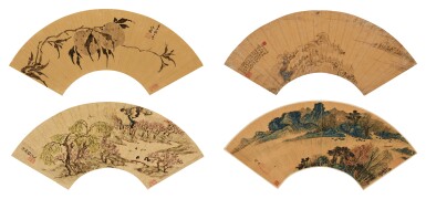 View full screen - View 1 of Lot 2547. Various Artists (Ming and Qing periods) 謝穀;周之冕;單鐸;周容 | Landscape and various objects 山水花鳥.