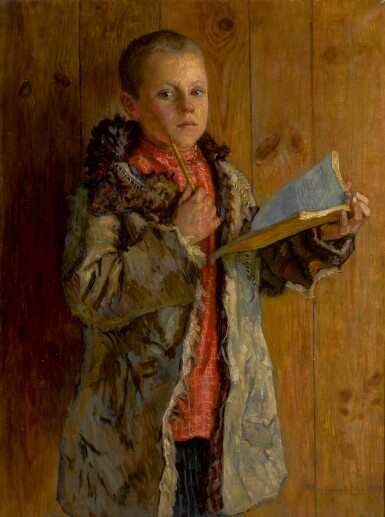 View full screen - View 1 of Lot 44. NIKOLAI PETROVICH BOGDANOV-BELSKY | A Difficult Exercise .