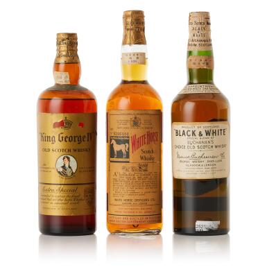 View full screen - View 1 of Lot 9701. Blended Scotch Whisky from 1960s Mixed Lot (3 BT75).