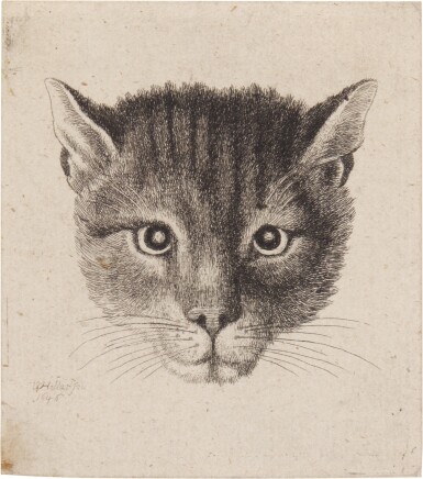 View full screen - View 1 of Lot 35. Head of a Cat (Small Size) (P. 2108).